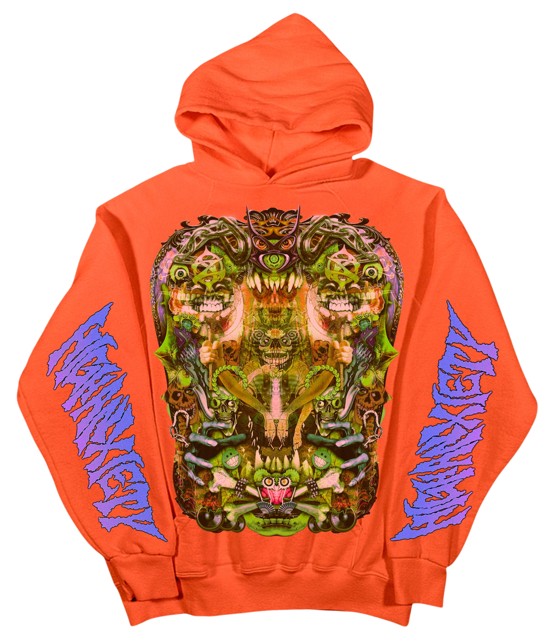 Neon Orange High Anxiety Hoodie